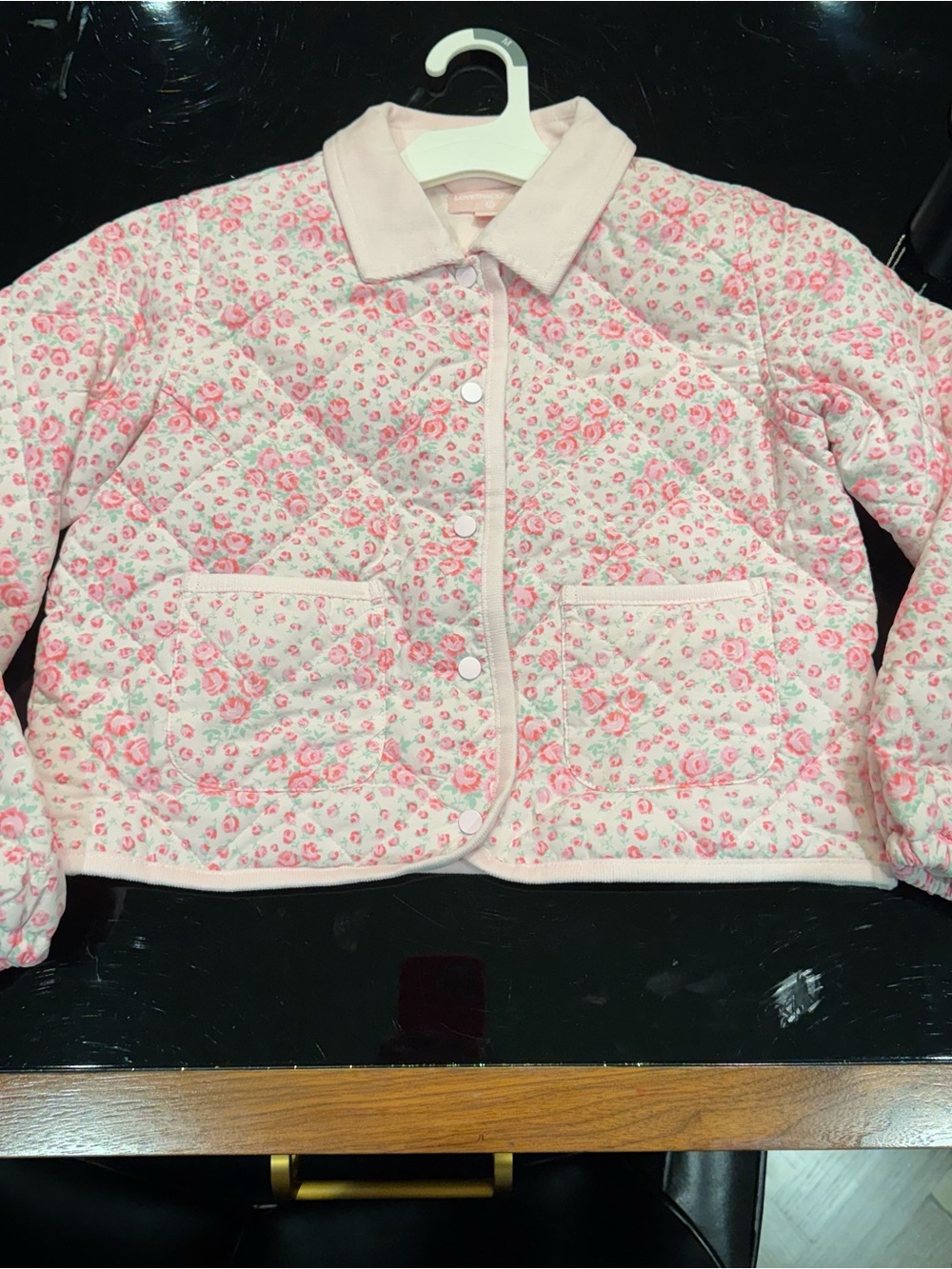LoveShackFancy x Target Girls' Charlotte Roseheart Quilted Barn Jacket